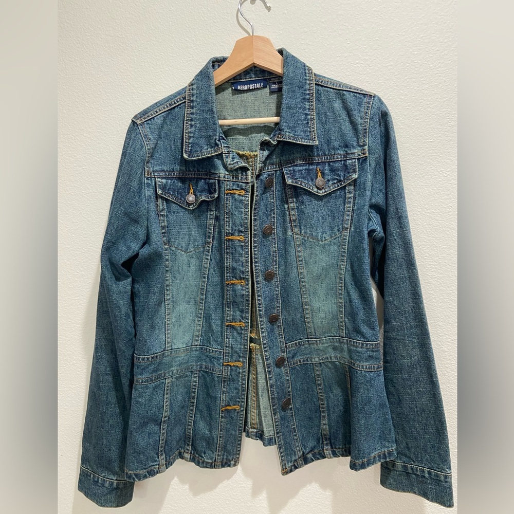 Aeropostale Women's Classic Blue Jean Jacket